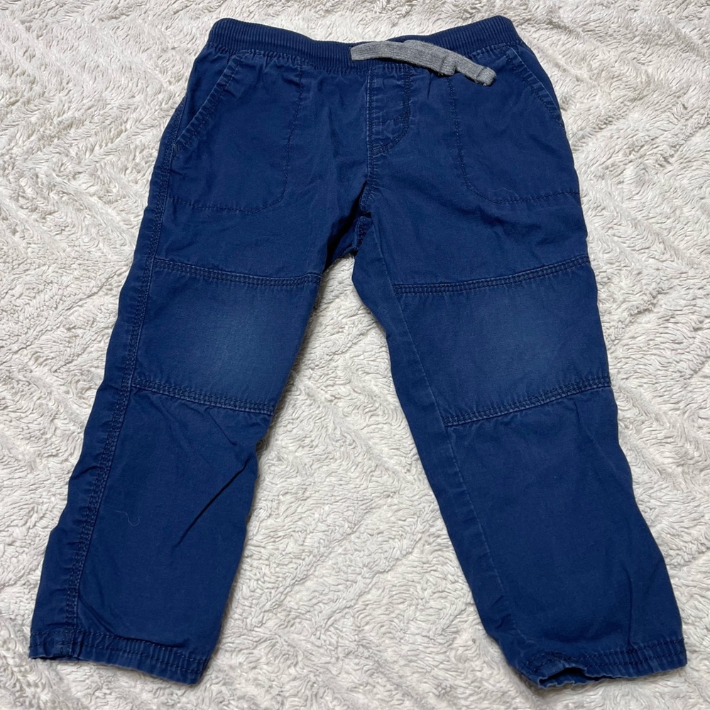 24 month navy blue pull on reinforced knee pants from Carters